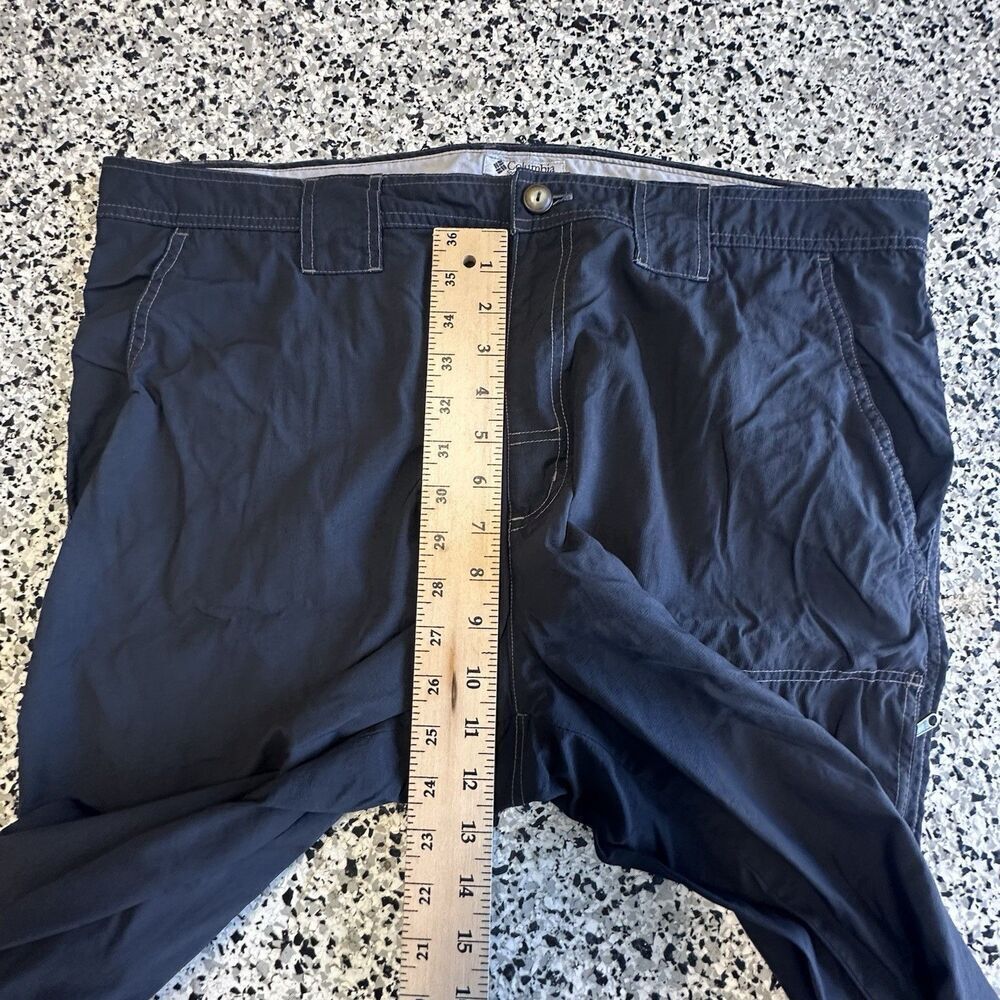 Columbia Field Gear Pants Mens 38 Relaxed Nylon Black Hiking Utility Stitched - Picture 3 of 9